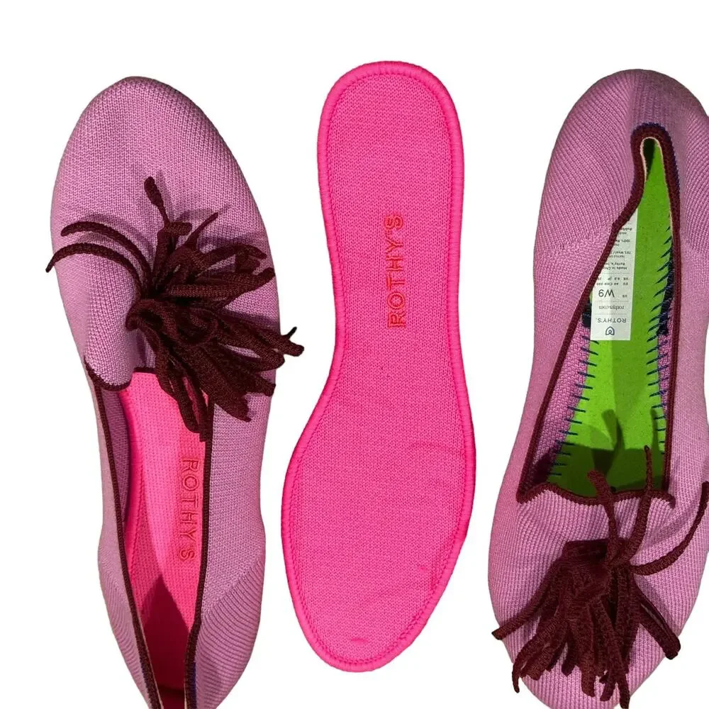 Rothy's Limited Edition The Merino Wool Tassel Slip On Loafer Size 9 NWOB - Picture 9 of 10